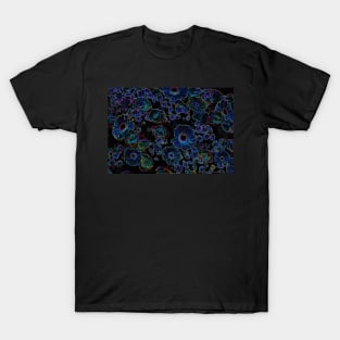 Black Panther Art - Flower Bouquet with Glowing Edges 24 T-Shirt